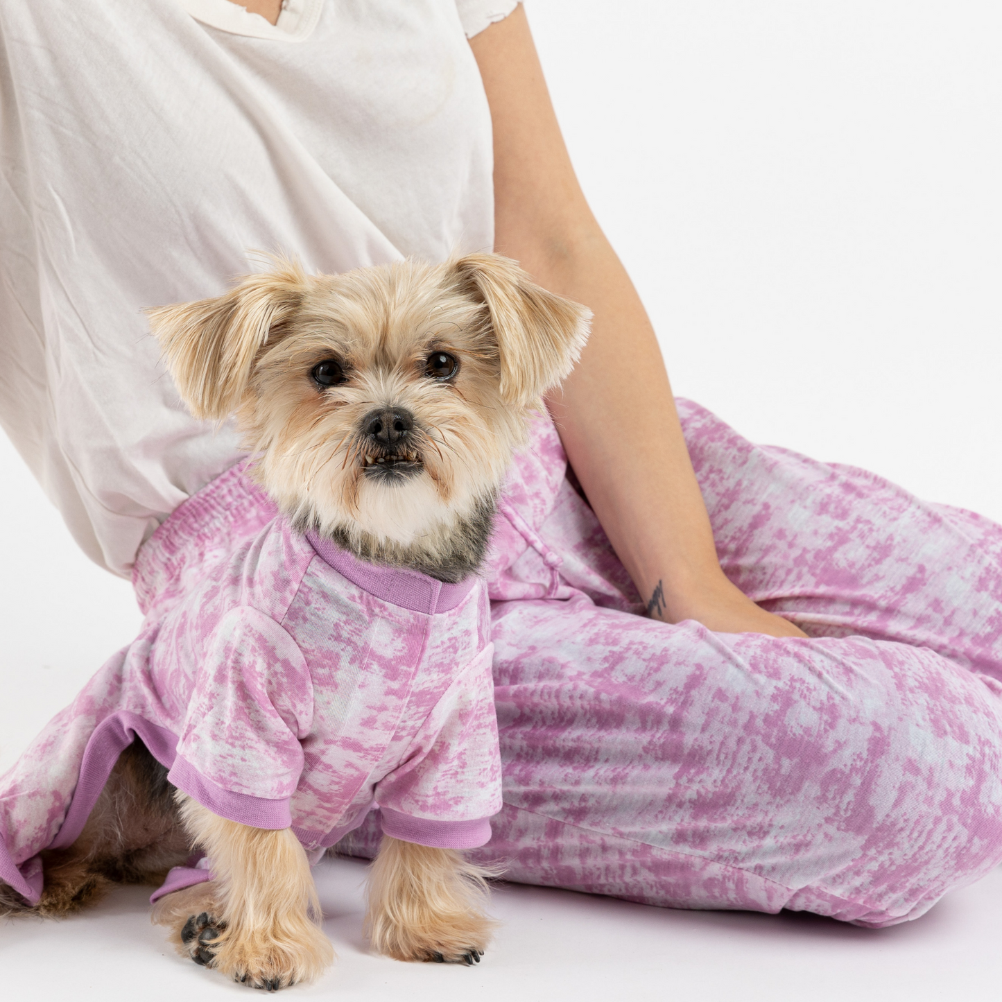💖 Pink Tie-Dye Matching Human Pajama Joggers – Cozy & Stylish