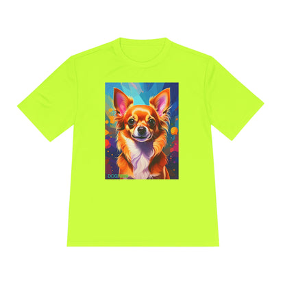 Pup Art Canvas Unisex Moisture Wicking Tee (Chihuahua)