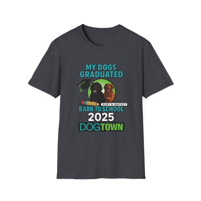 Bark to School 2025 - Unisex T-Shirt (Ruby & Mackey)
