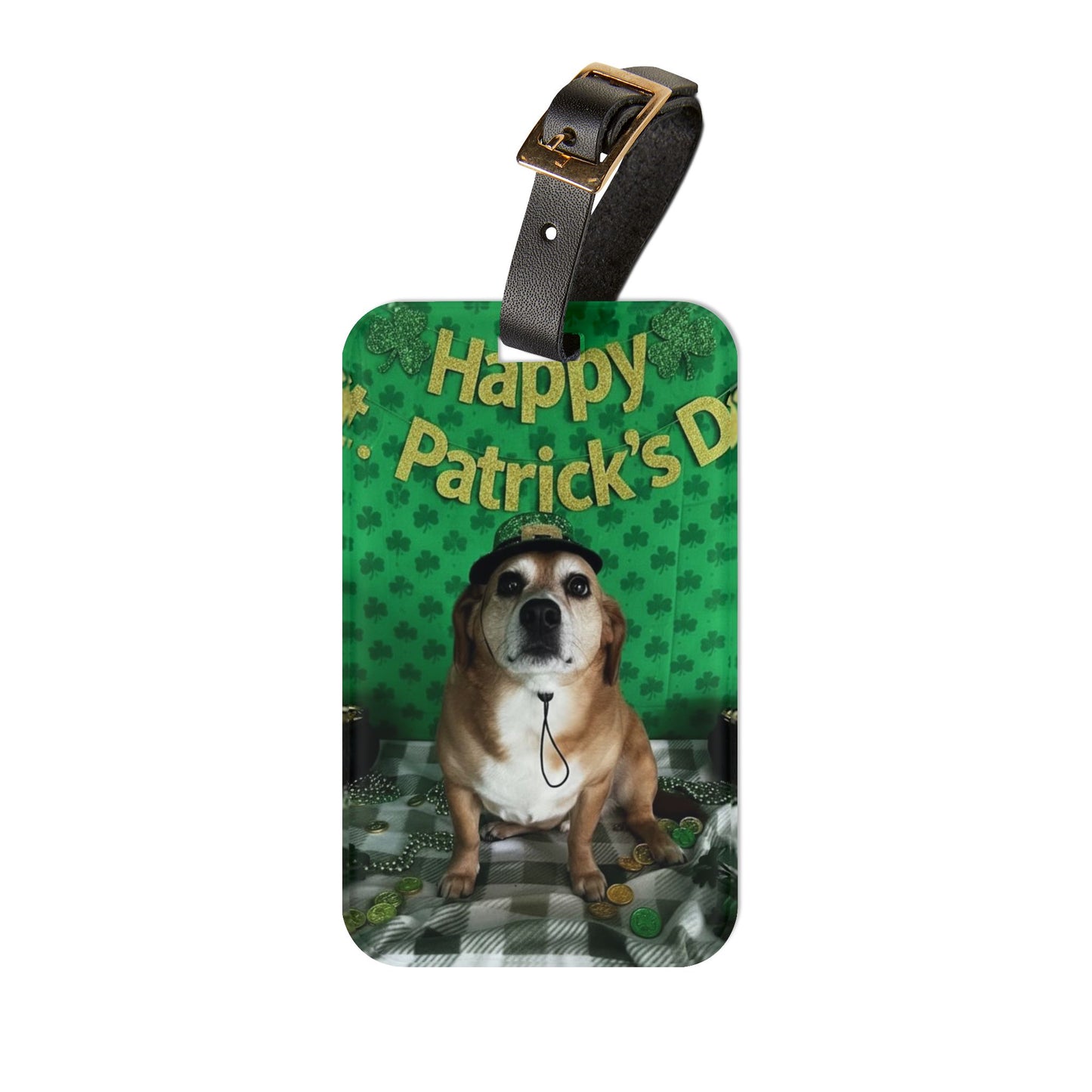 Gusteau - St. Patrick's Day Dog Luggage Tag