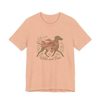 Dogtown Boho Revival "Wild and Free" Unisex Jersey Tee (Weimaraner)