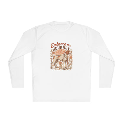 Dogtown Boho Revival "Embrace the Journey" Polyester Sport Long Sleeve Tee (German Shorthaired Pointer)