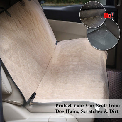 Car Seat Cover for Dogs, Heather Khaki, 46" L * 52" W