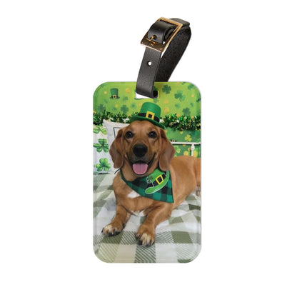 Molly- St. Patrick's Day Dog Luggage Tag