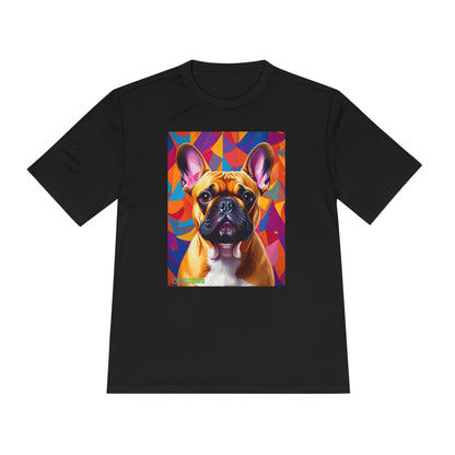 Pup Art Canvas Unisex Moisture Wicking Tee (French Bulldog)