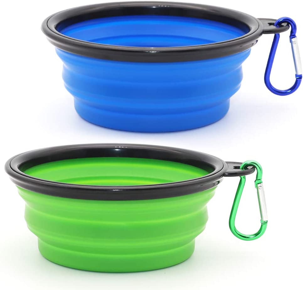 Dog Collapsible Bowls, 2 Pack