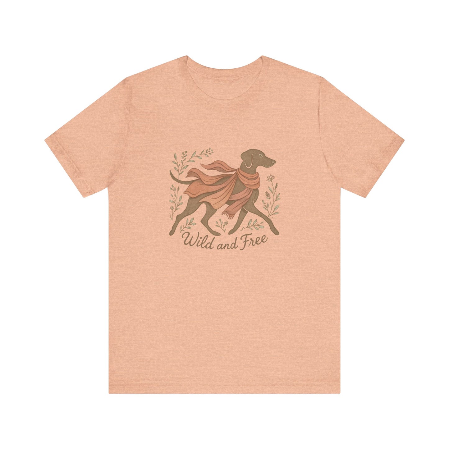 Dogtown Boho Revival "Wild and Free" Unisex Jersey Tee (Weimaraner)