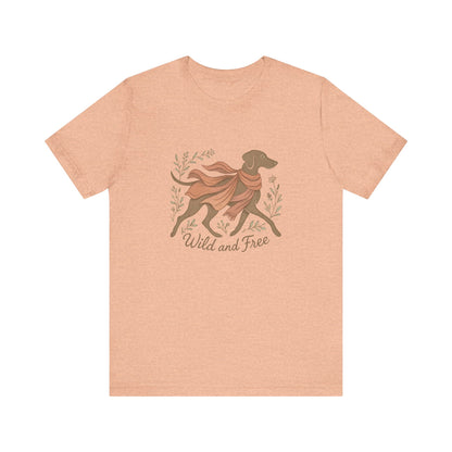 Dogtown Boho Revival "Wild and Free" Unisex Jersey Tee (Weimaraner)