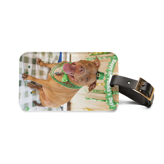Aries - St. Patrick's Day Dog Luggage Tag