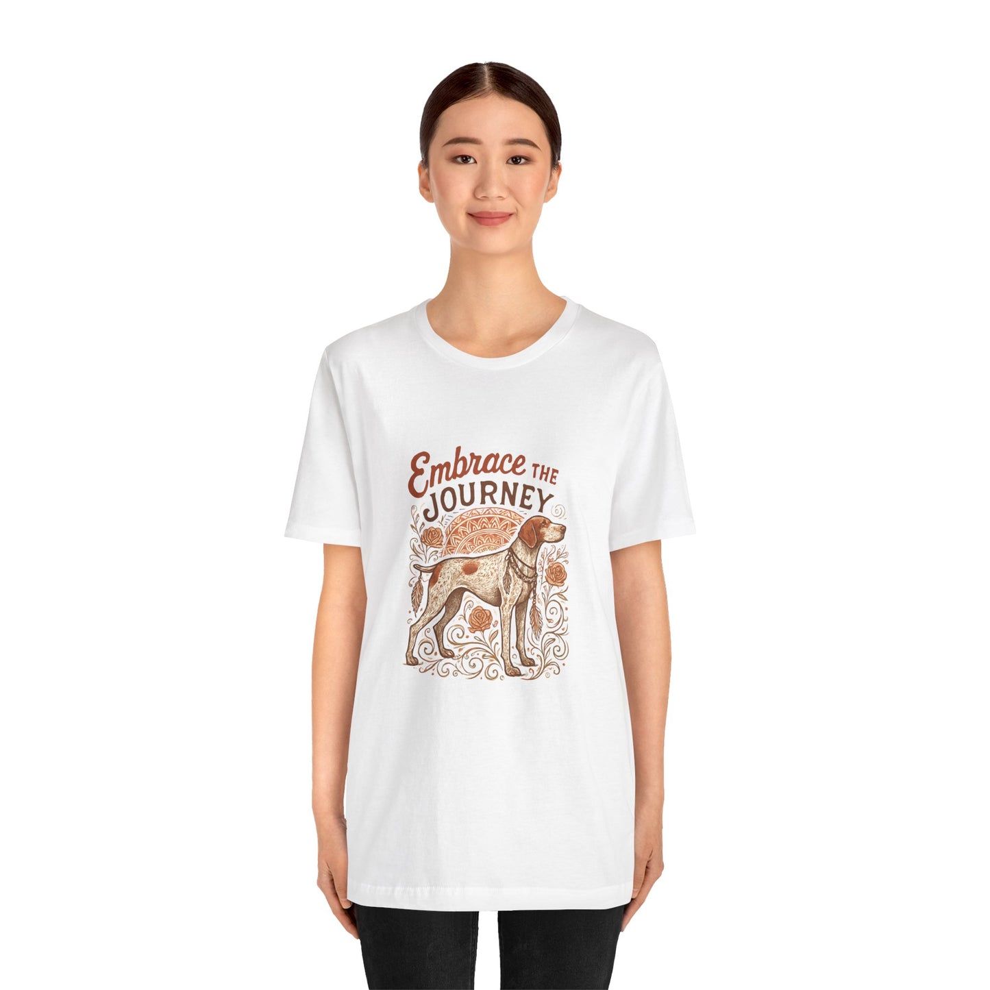 Dogtown Boho Revival "Embrace the Journey" Unisex Jersey Tee (German Shorthaired Pointer)