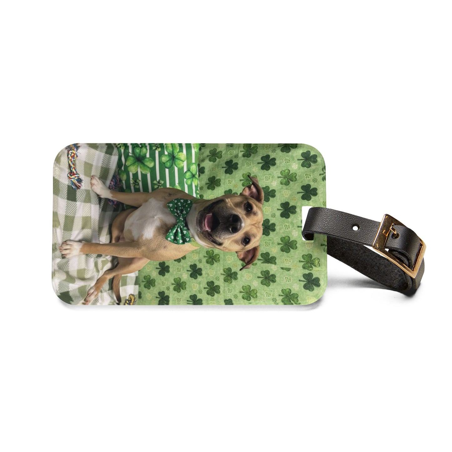 Ronnie - St. Patrick's Day Dog Luggage Tag
