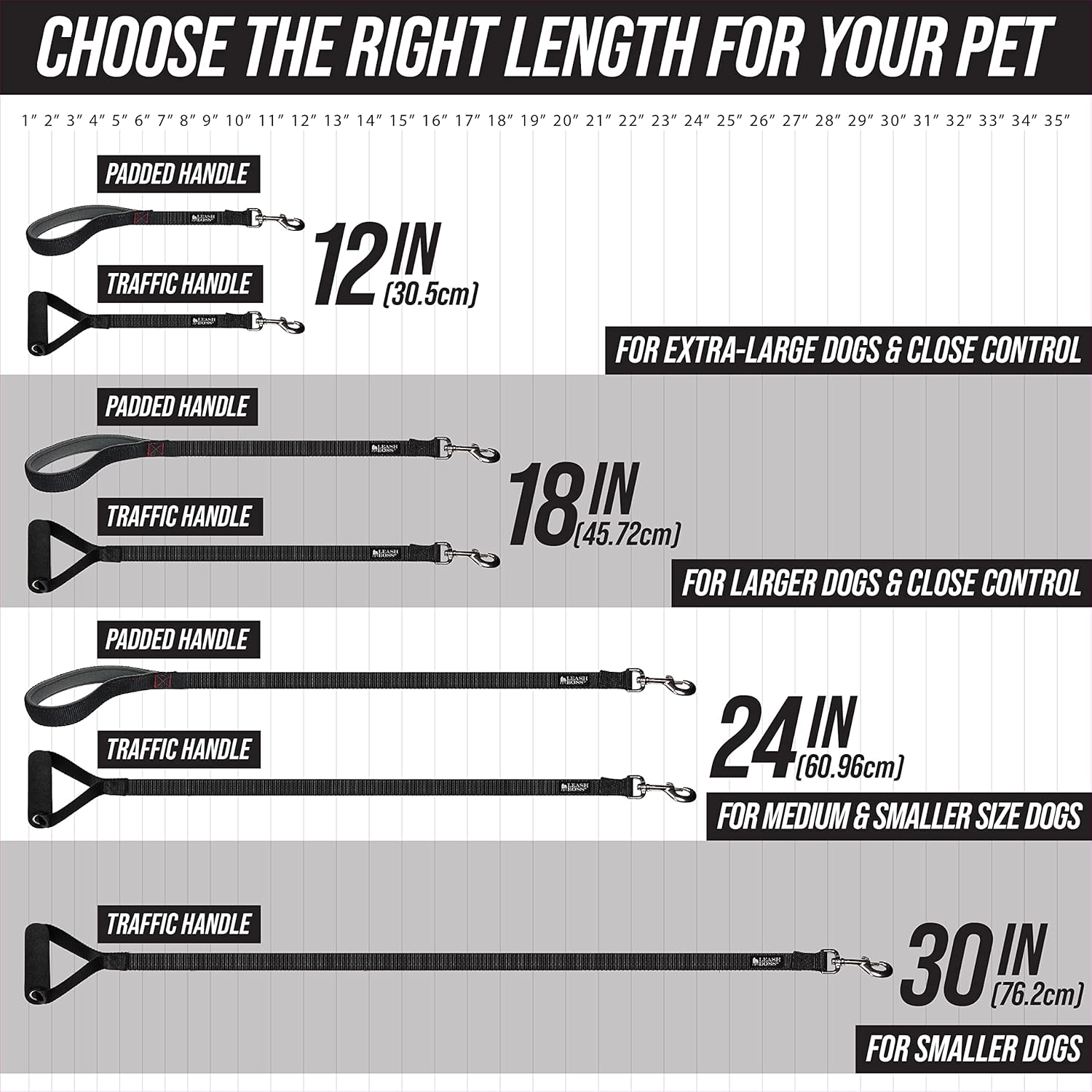 Short Dog Leash with Traffic Handle for Large Dogs