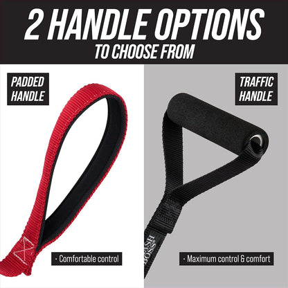 Short Dog Leash with Traffic Handle for Large Dogs