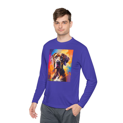 Pup Art Canvas Sport Long Sleeve Tee (Great Dane)