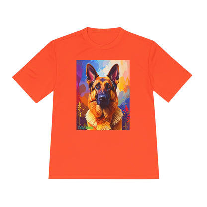 Pup Art Canvas Unisex Moisture Wicking Tee (German Shepherd)