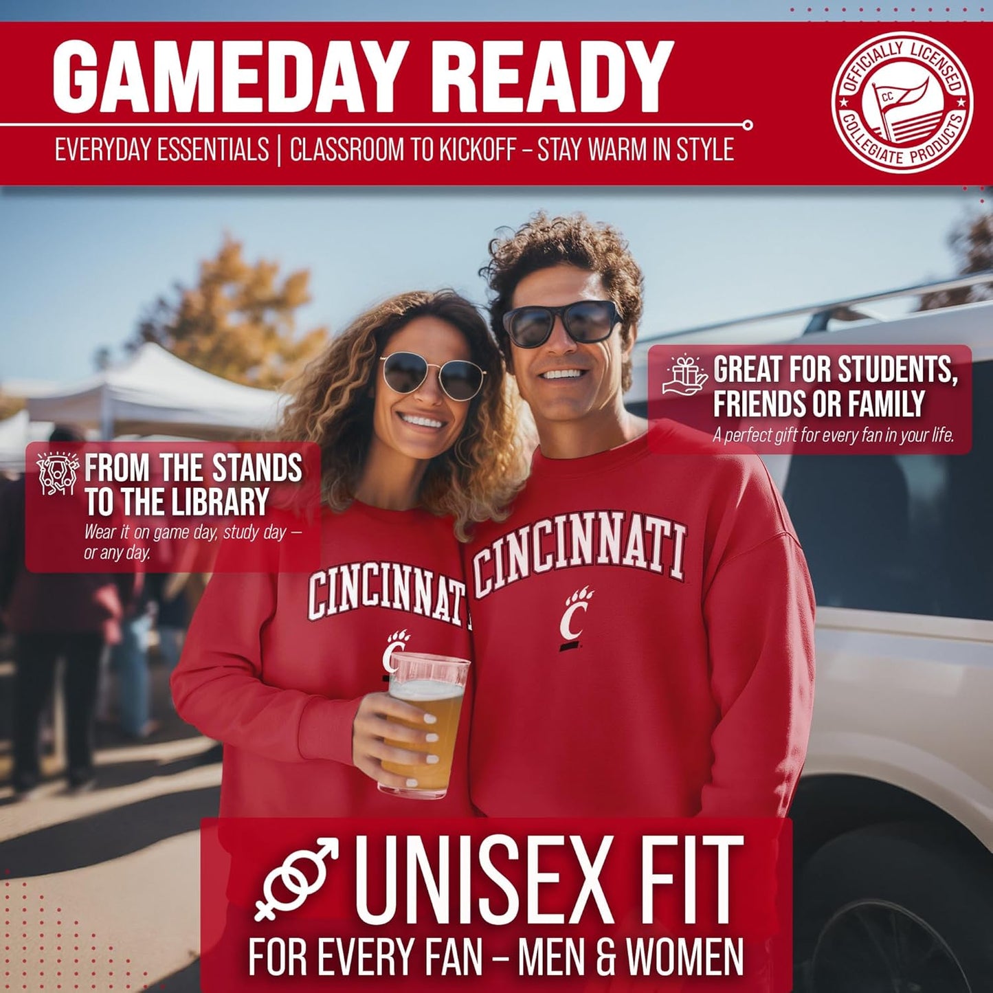 Adult Arch & Logo Soft Style Gameday Crewneck Sweatshirt