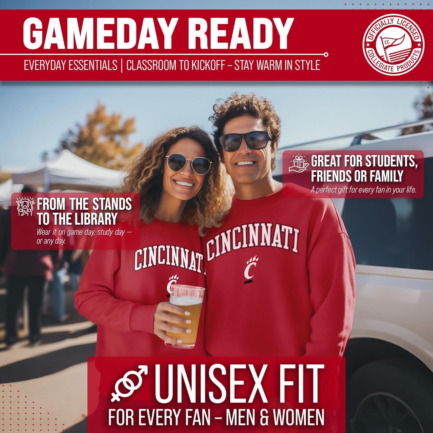 Adult Arch & Logo Soft Style Gameday Crewneck Sweatshirt