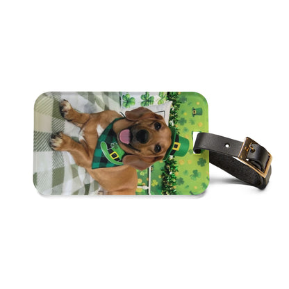 Molly- St. Patrick's Day Dog Luggage Tag