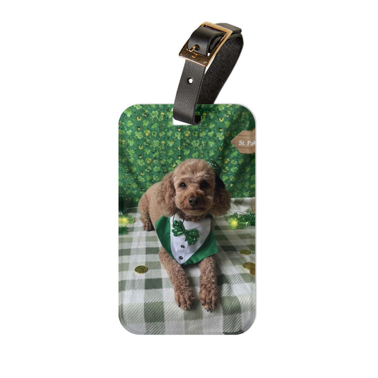 Ginger Snap - St. Patrick's Day Dog Luggage Tag
