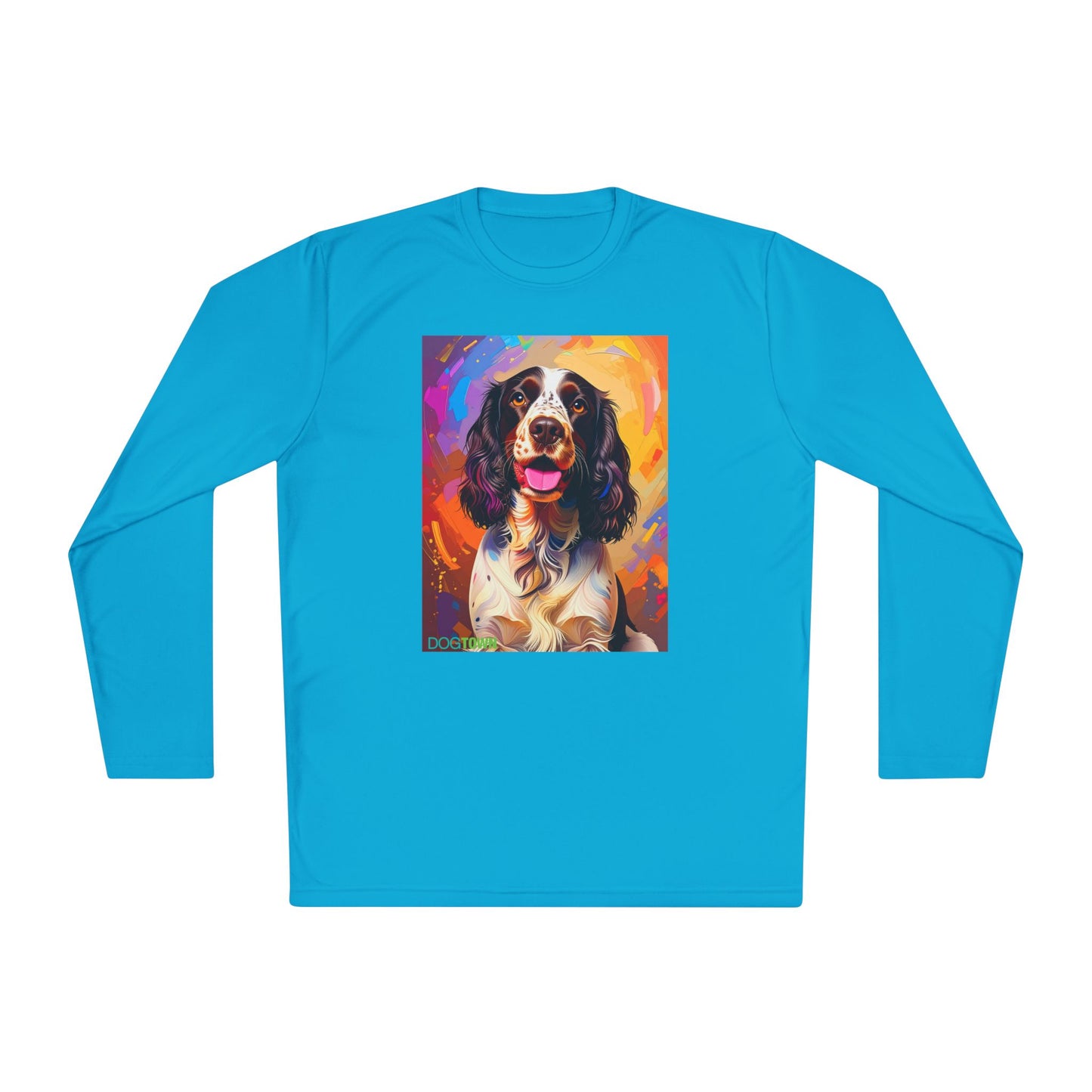Pup Art Canvas Sport Long Sleeve Tee (English Springer Spaniel - 3)