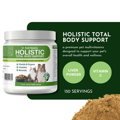 PRE-ORDER Holistic Total Body Support – Multivitamin & Glandular Support for Dogs and Cats