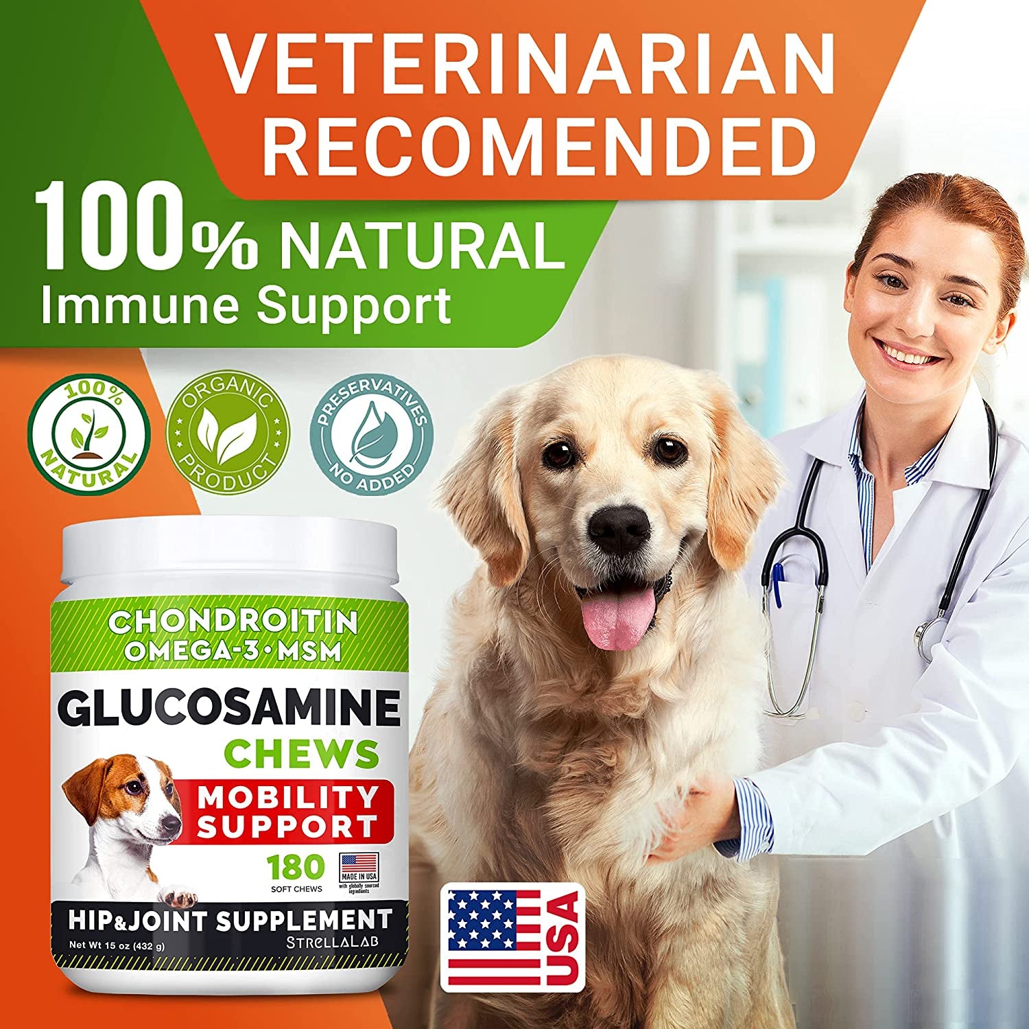 Joint Supplement for Dogs - Made in USA