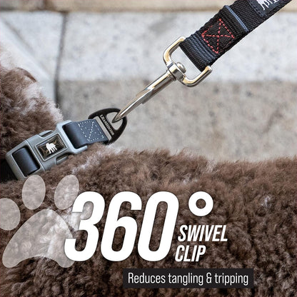 Short Dog Leash with Traffic Handle for Large Dogs