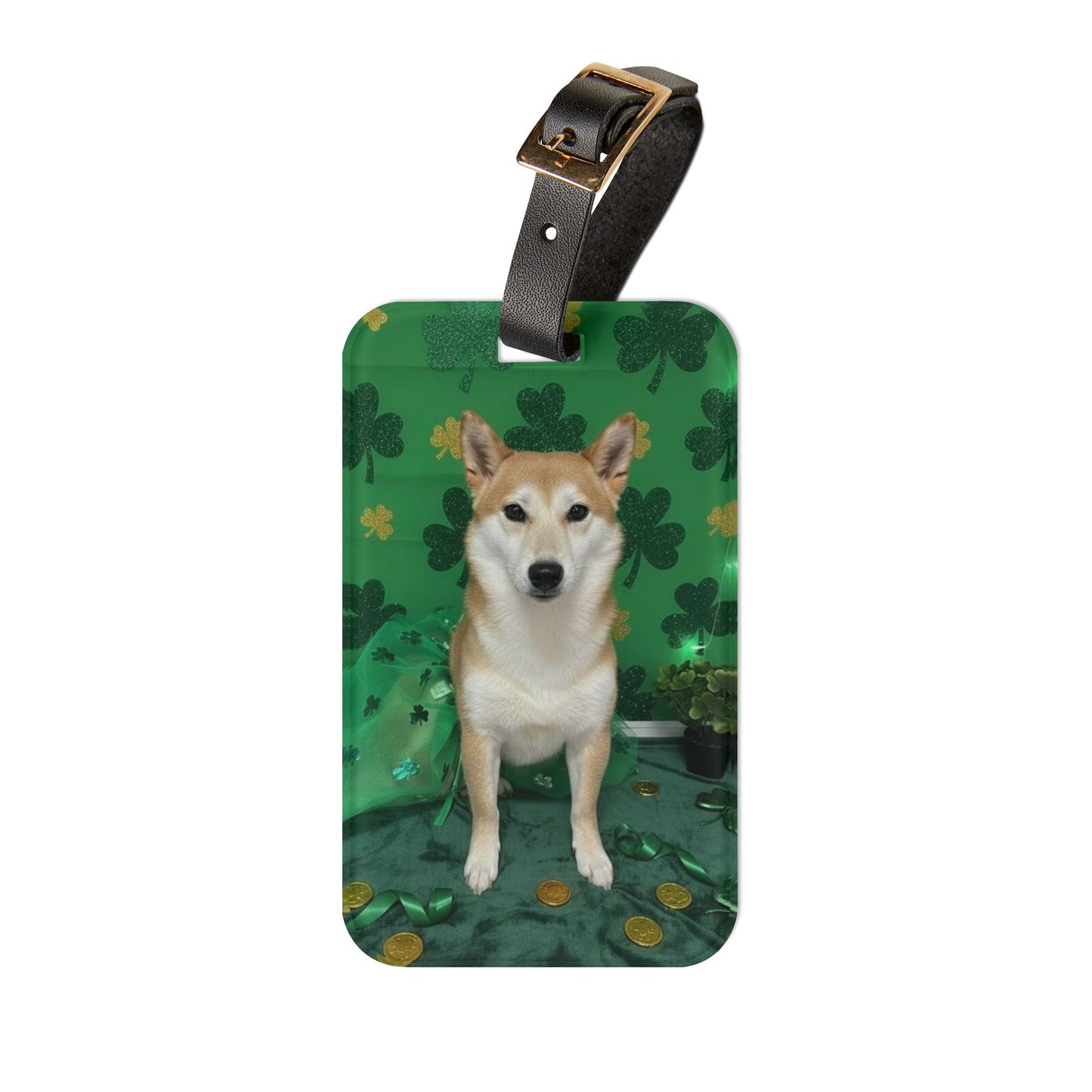 Artemis - St. Patrick's Day Dog Luggage Tag