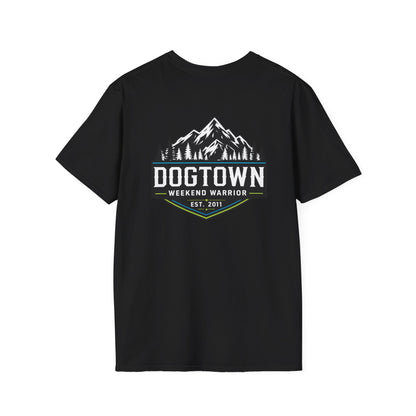 Weekend Warrior Dog T-Shirt — Australian Shepherd Badge Graphic