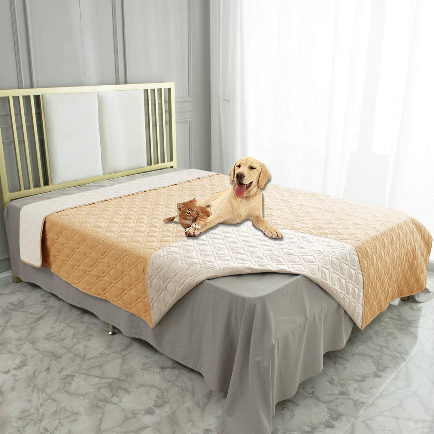 Waterproof Dog Bed Cover Pet Blanket for Furniture