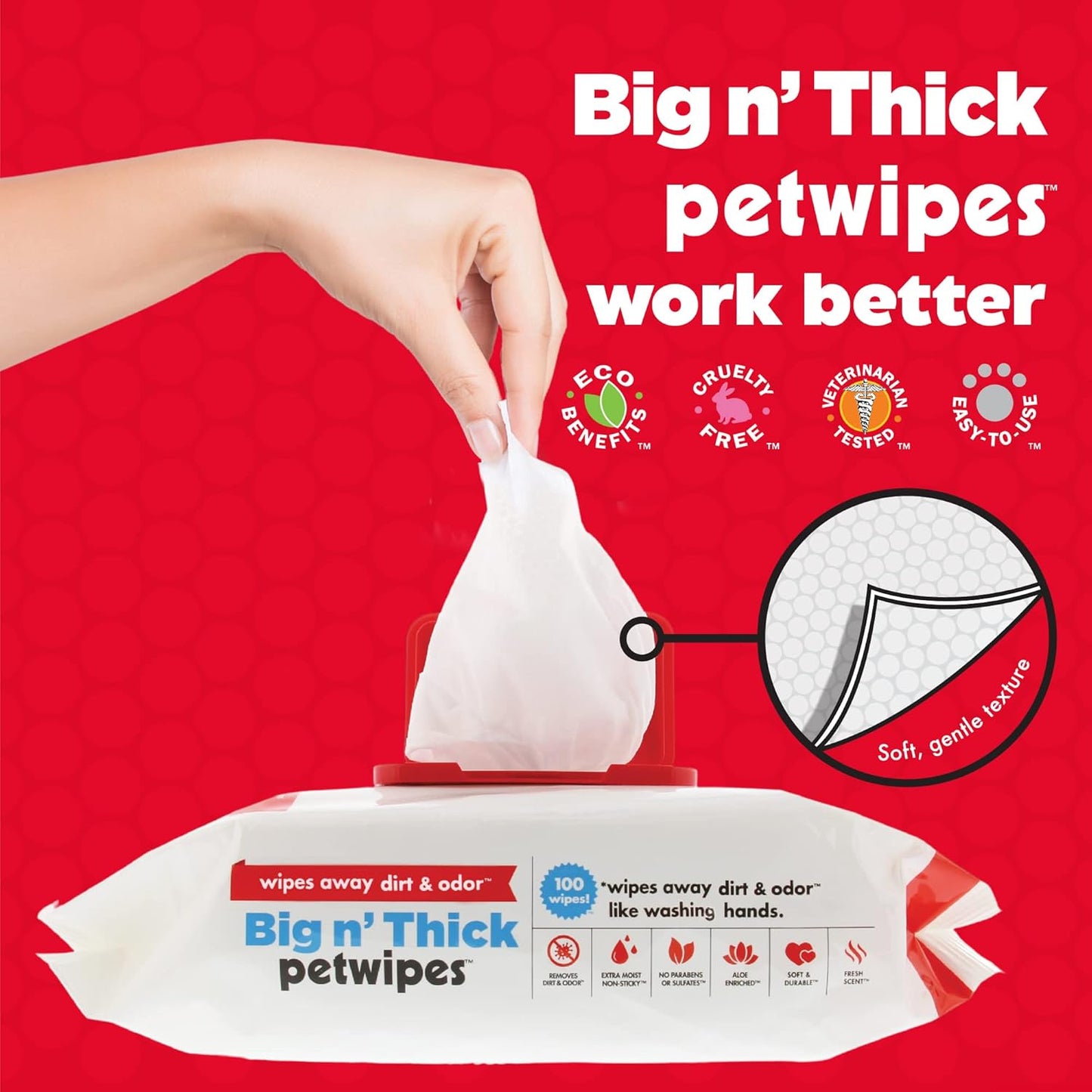 100 Large Wipes for Dogs