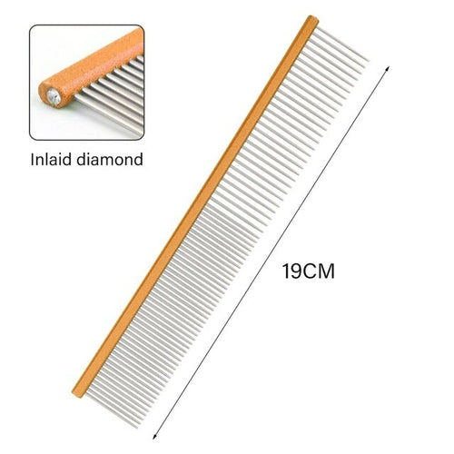 Light Aluminum Pet Comb 6 Colors Optional Professional Dog Grooming