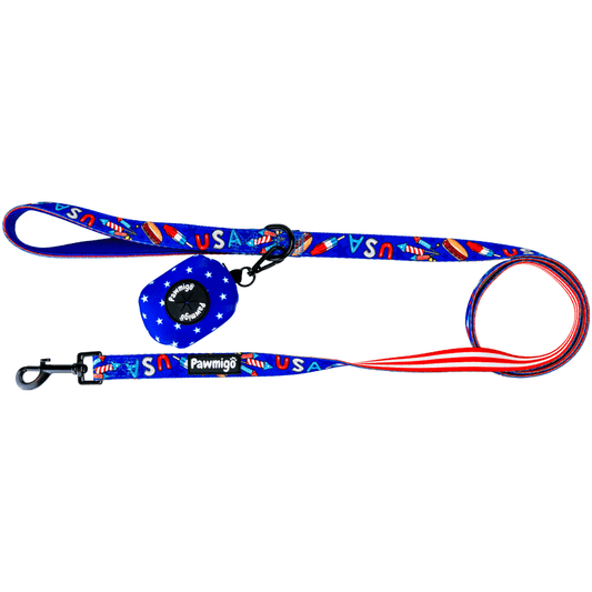 Red, White & Bark Leash Kit