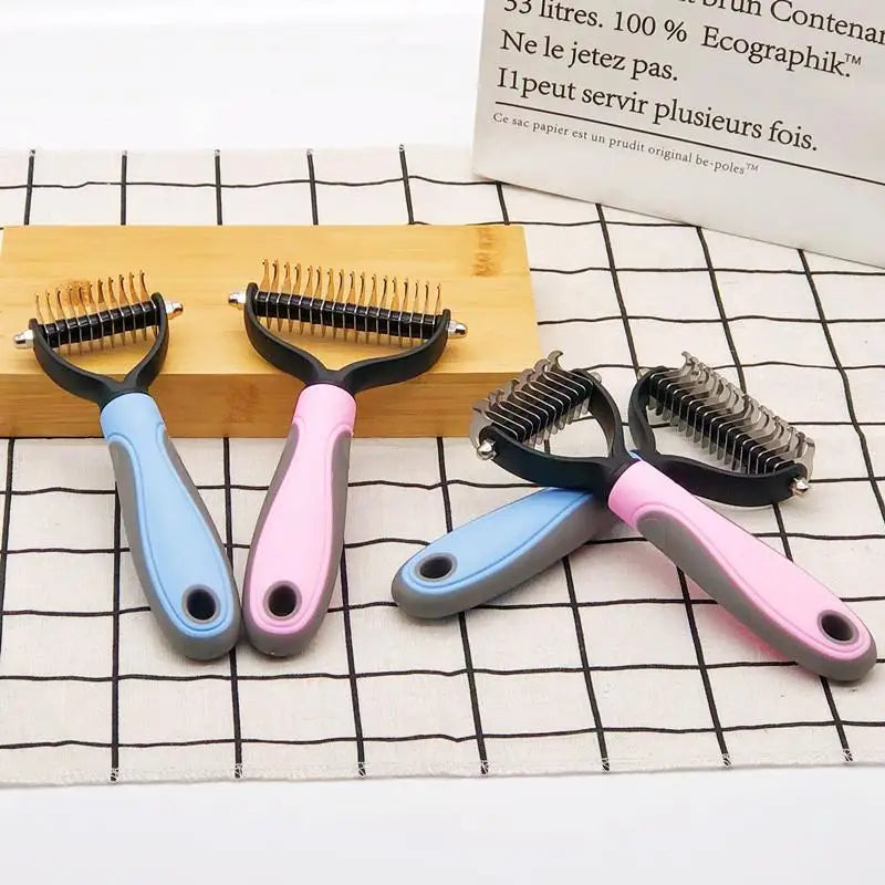 Professional Dog or Cat Hair Removal Comb Brush for Shedding