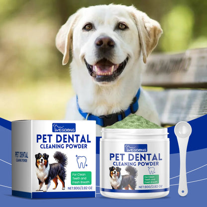 Pet Tooth Cleaning Powder Teeth Stain Remover Eliminates Bad Breath