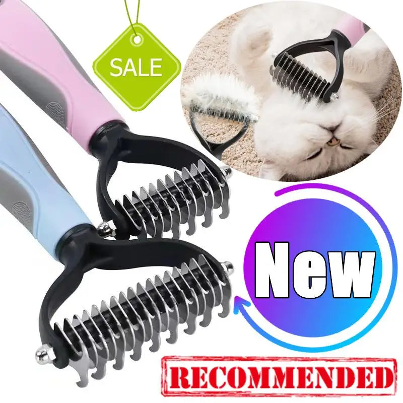 Professional Dog or Cat Hair Removal Comb Brush for Shedding