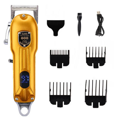 Professional Dog Hair Clipper All Metal Rechargeable Pet Trimmer Cat