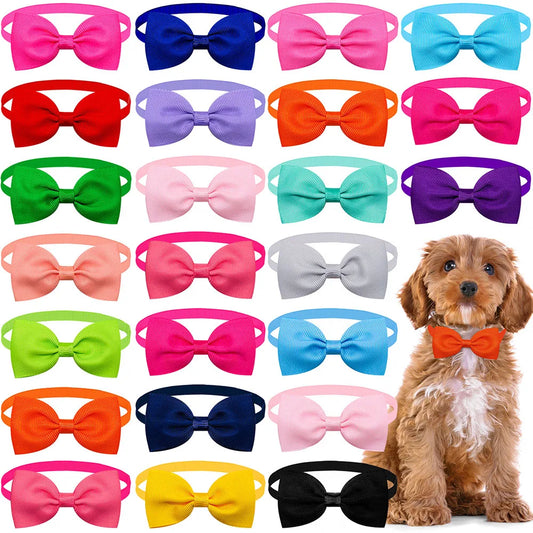 Solid Bowties for Dogs 10 pieces