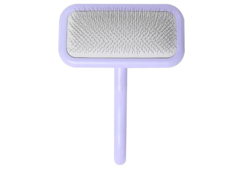 Professional Pet Grooming Brush Dual Tone Handle Dense with Metal Teeth