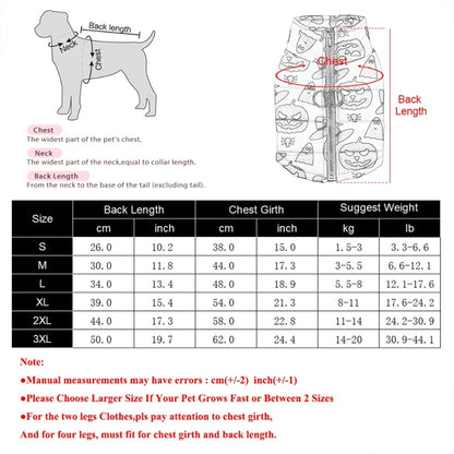 Halloween Pet Dog Costume Winter Warm Clothes For Small Medium Dogs