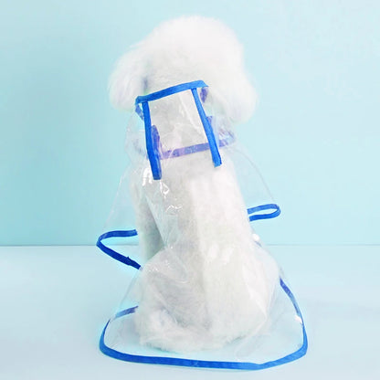 1PC Waterproof Dog Coat Rain Jacket Pet Clothes Puppy Raincoat