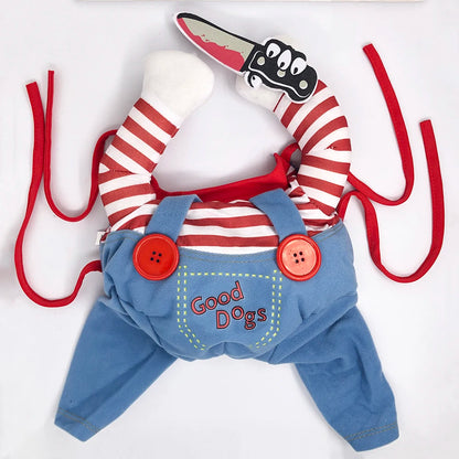 Halloween Funny Dog Clothes for Small Medium Dogs Cats Party Dressed