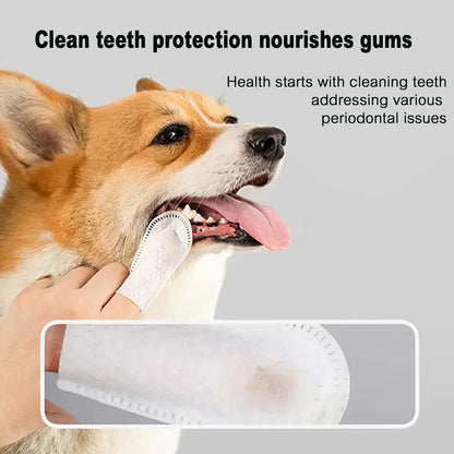 Teeth Cleaning Dental Finger Wipes for Dogs
