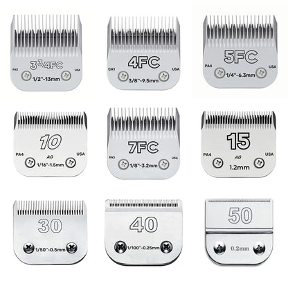 3F 4F 5F 7F 9# 10# 30# 40# 50# Professional Pet Clipper Blade A5 Blade