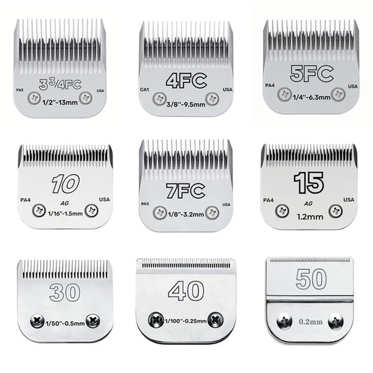 3F 4F 5F 7F 9# 10# 30# 40# 50# Professional Pet Clipper Blade A5 Blade