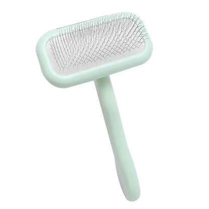 Professional Pet Grooming Brush Dual Tone Handle Dense with Metal Teeth
