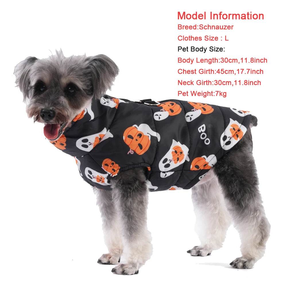 Halloween Dog  Autumn Winter Warm Jacket