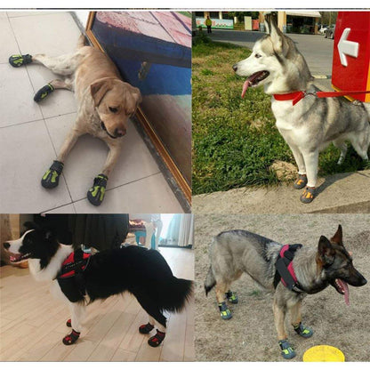 Truelove Dog Shoes Waterproof Anti-slip Rain Boots Warm Snow