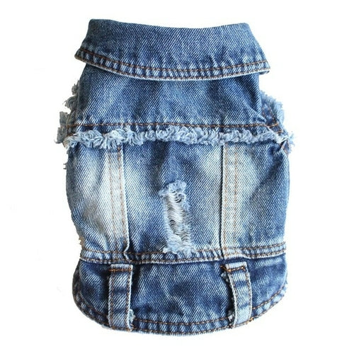 Jeans Jacket Dog Coat Clothes | Clothes Dog Denim Jacket | Chihuahua