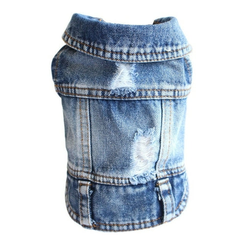 Jeans Jacket Dog Coat Clothes | Clothes Dog Denim Jacket | Chihuahua